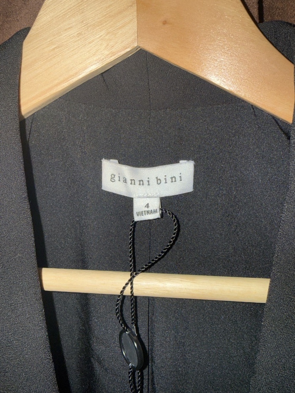 Gianni Bini Black Long Open Blazer - Picture 2 of 4